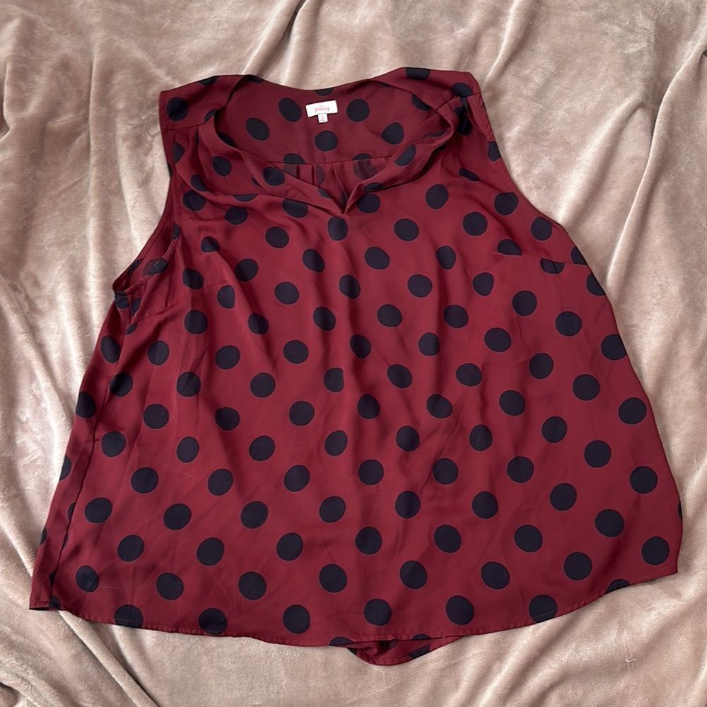 Pixley 3x polka dot tank top